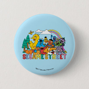 Sesame Street   Rainbow Wave Knapp