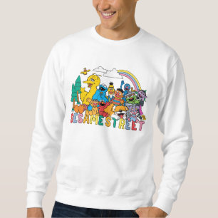Sesame Street Rainbow Wave Lång Ärmad Tröja