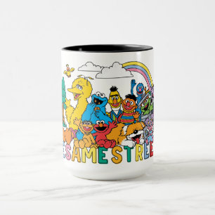 Sesame Street Rainbow Wave Mugg