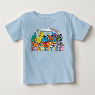 Sesame Street Rainbow Wave T Shirt