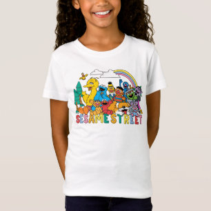 Sesame Street   Rainbow Wave T Shirt