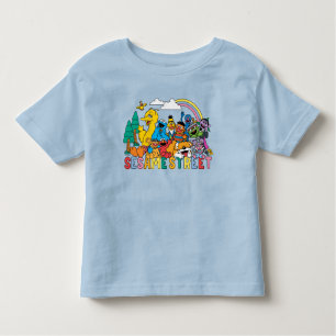 Sesame Street   Rainbow Wave T Shirt
