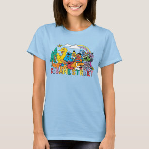Sesame Street   Rainbow Wave T Shirt