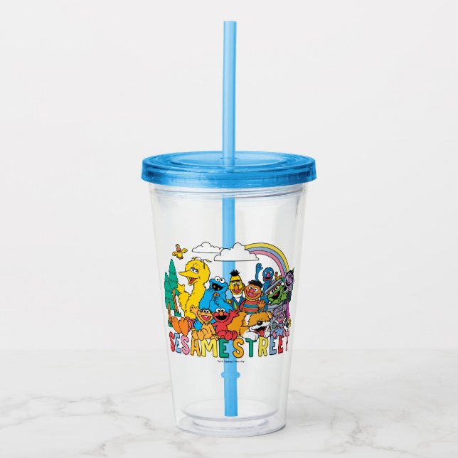 Sesame Street | Rainbow Wave Take Away Mugg (Framsida)
