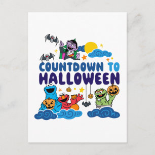 Sesame Street Räkna ner till Halloween Vykort