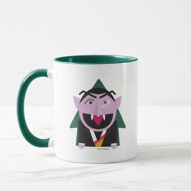 Sesame Street | Räkning von Count Illustration Mugg (Vänster)