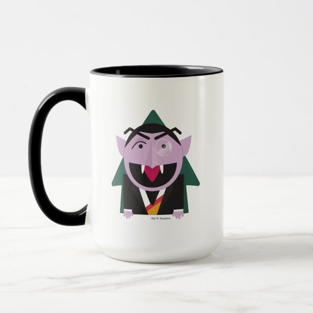 Sesame Street | Räkning von Count Illustration Mugg (Vänster)