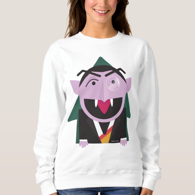 Sesame Street | Räkning von Count Illustration T Shirt (Framsida)