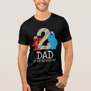 Sesame Street Regnbåge 2-årsdag Pappa T Shirt