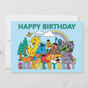Sesame Street Regnbågsvåg Kort