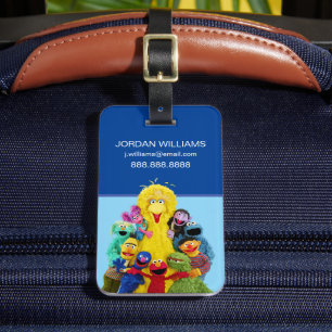 Sesame Street Roligt Färgstift Pals Porträtt Bagagebricka