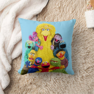 Sesame Street Roligt Färgstift Pals Porträtt Kudde