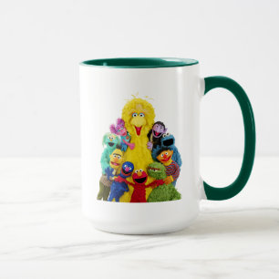 Sesame Street Roligt Färgstift Pals Porträtt Mugg