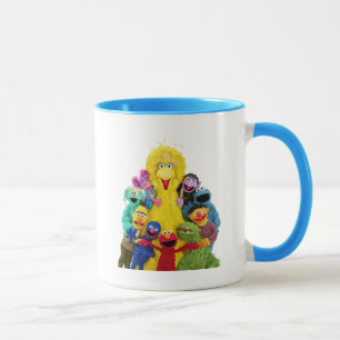 Sesame Street Roligt Färgstift Pals Porträtt Mugg