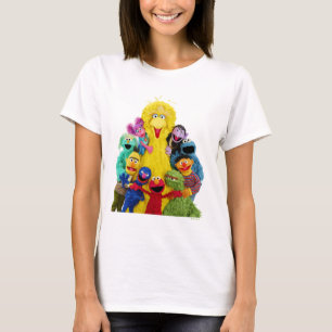 Sesame Street   Roligt Färgstift Pals Porträtt T Shirt