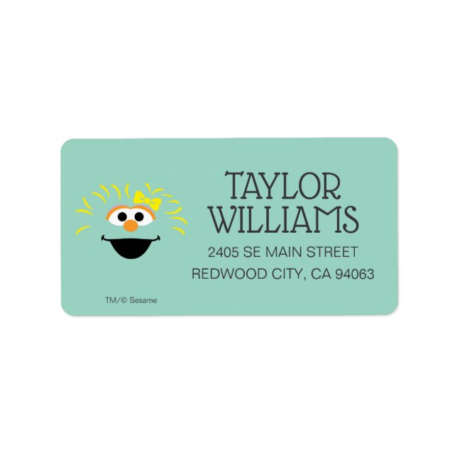 Sesame Street | Rosita Ansiktskonst Adressetikett (Framsidan)