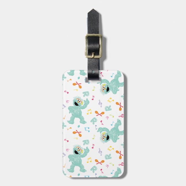 Sesame Street | Rosita Music Scribble Mönster Bagagebricka (Vertikal Framsida)