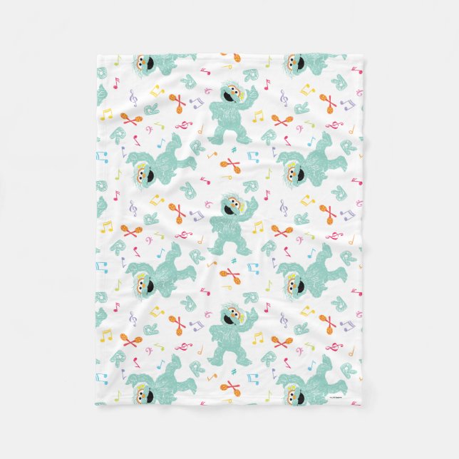 Sesame Street | Rosita Music Scribble Mönster Fleecefilt (Framsidan)