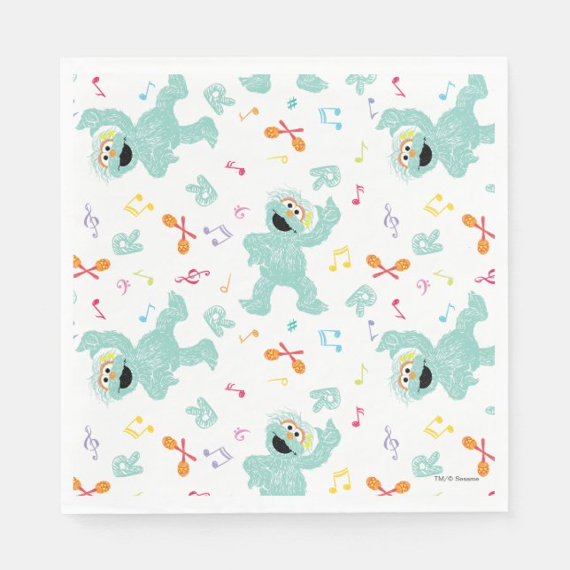 Sesame Street | Rosita Music Scribble Mönster Pappersservett (Framsidan)