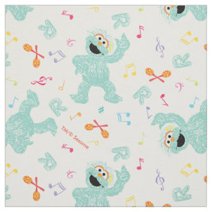 Sesame Street   Rosita Music Scribble Mönster Tyg