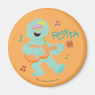 Sesame Street Rosita spelar gitarr Magnet