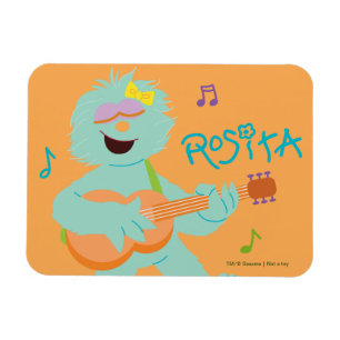 Sesame Street Rosita spelar gitarr Magnet