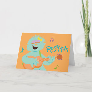 Sesame Street Rosita Spelar Guitar Kort