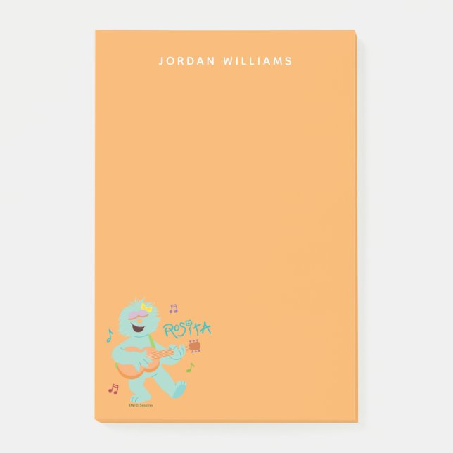 Sesame Street | Rosita Spelar Guitar Post-it Block (Framsida)