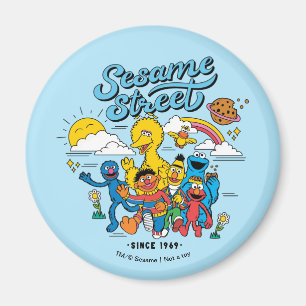 Sesame Street Sedan 1969 Magnet