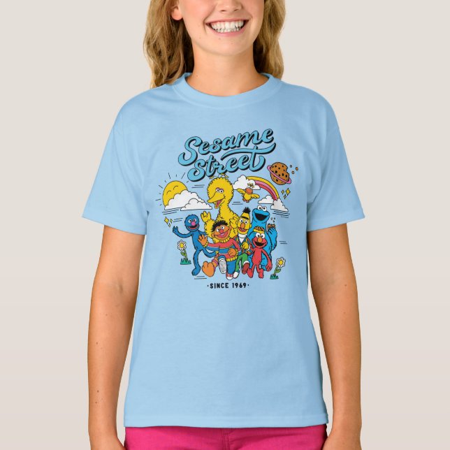 Sesame Street | Sedan 1969 T Shirt (Framsida)