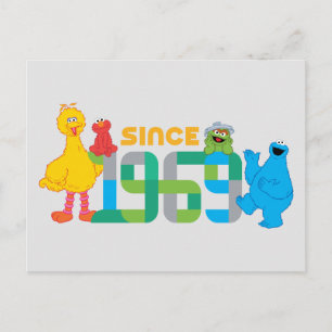 Sesame Street Sedan 1969 Vykort