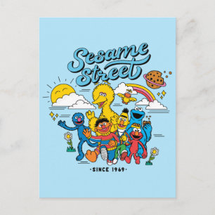 Sesame Street Sedan 1969 Vykort