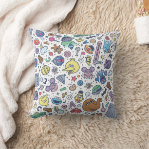 Sesame Street Sesame Pals Doodle Mönster Kudde