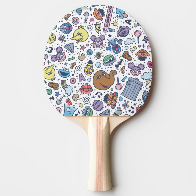 Sesame Street | Sesame Pals Doodle Mönster Pingisracket (Framsidan)