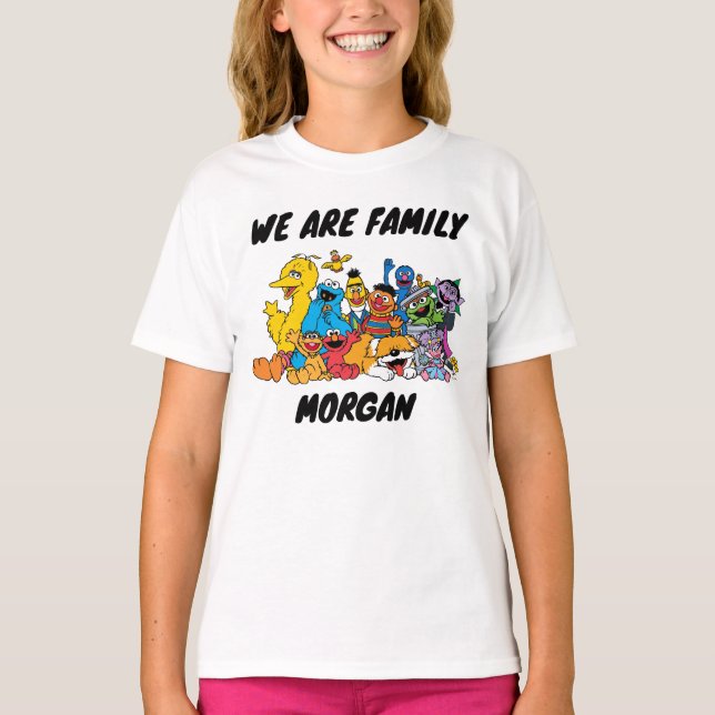 Sesame Street | Sesame Pals | Familj Namn T Shirt (Framsida)
