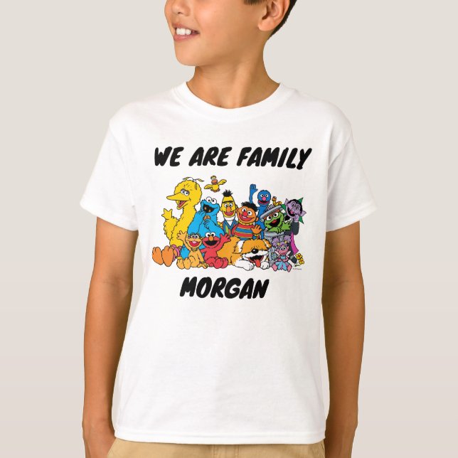 Sesame Street | Sesame Pals | Familj Namn T Shirt (Framsida)