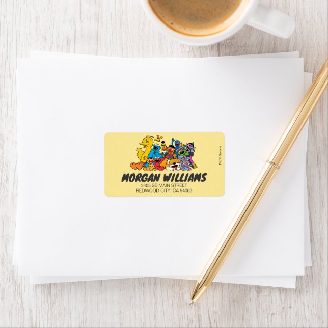 Sesame Street | Sesame Pals Group Porträtt Adressetikett (Insitu)