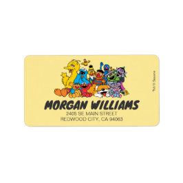 Sesame Street | Sesame Pals Group Porträtt Adressetikett