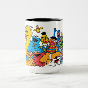 Sesame Street   Sesame Pals Group Porträtt Mugg