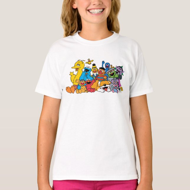 Sesame Street | Sesame Pals Group Porträtt T Shirt (Framsida)