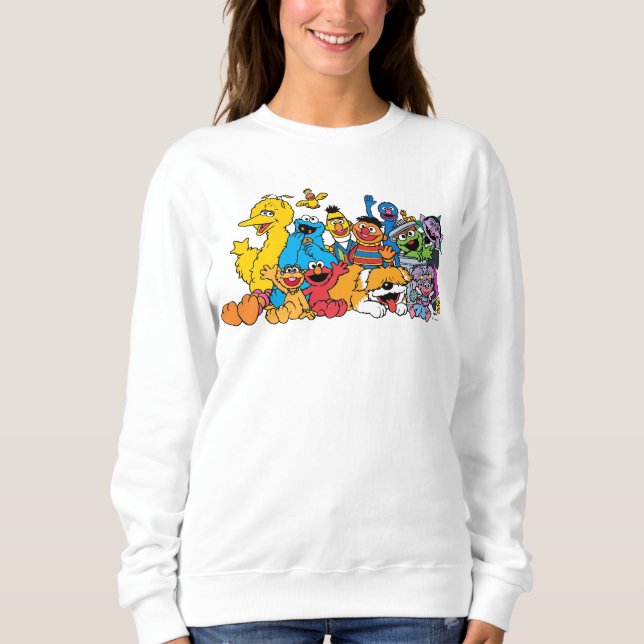 Sesame Street | Sesame Pals Group Porträtt T Shirt (Framsida)