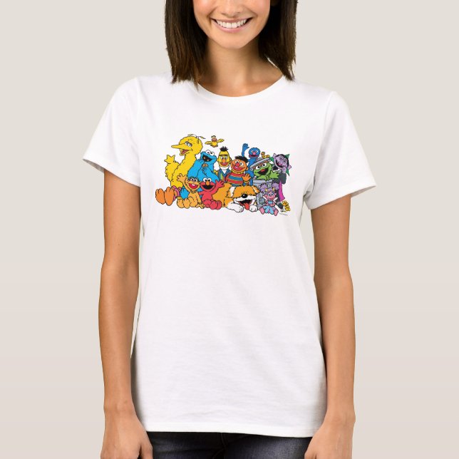 Sesame Street | Sesame Pals Group Porträtt T Shirt (Framsida)