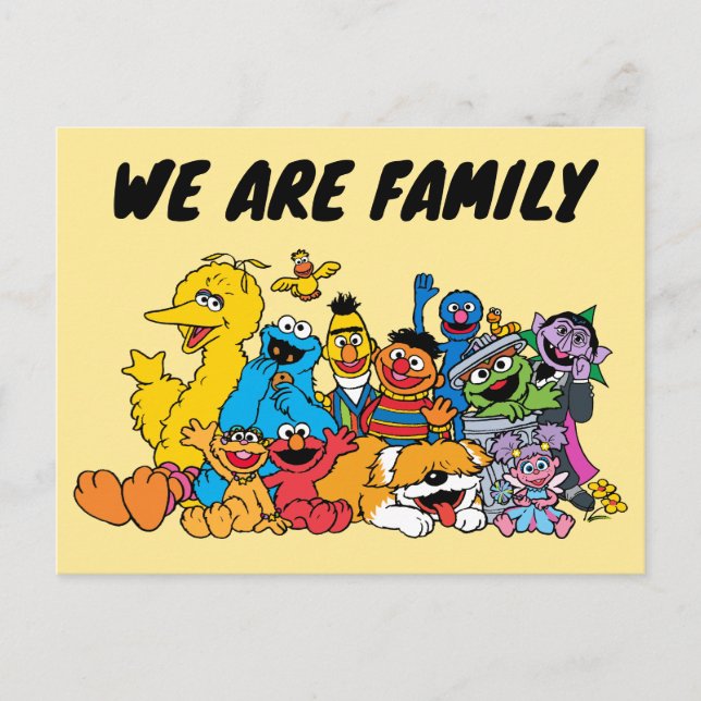 Sesame Street | Sesame Pals Group Porträtt Vykort (Framsida)