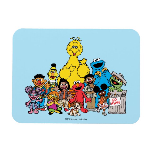 Sesame Street | Sesame Pals Hanging Out Magnet (Horisontell)