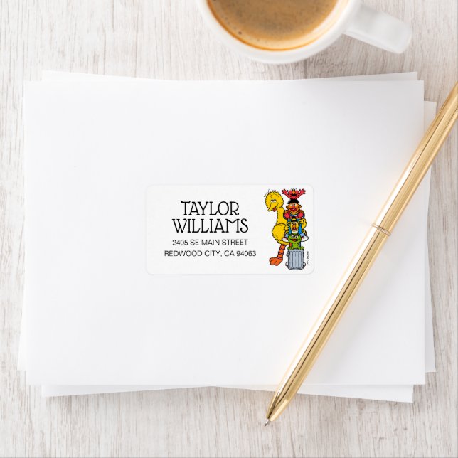 Sesame Street | Sesame Street Pals Pose Adressetikett (Insitu)