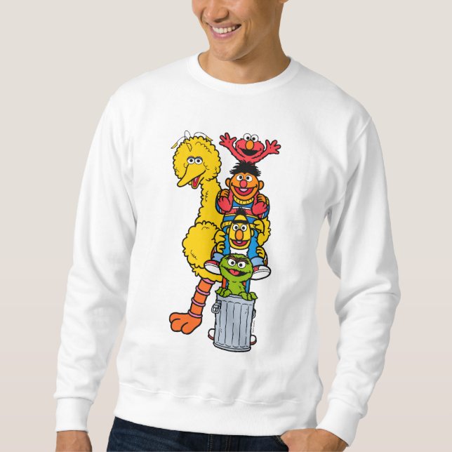Sesame Street | Sesame Street Pals Pose Lång Ärmad Tröja (Framsida)