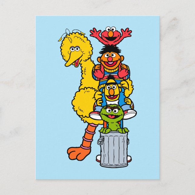 Sesame Street | Sesame Street Pals Pose Vykort (Framsida)