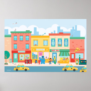 Sesame Street Sesame Street Scen Poster