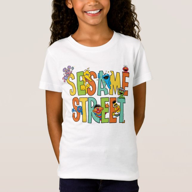 Sesame Street | Sesame Street Type Packs T Shirt (Framsida)
