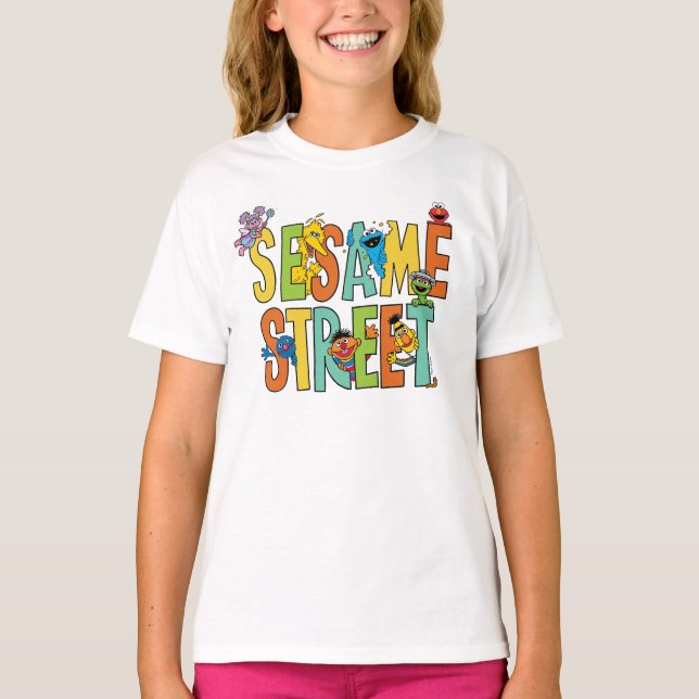 Sesame Street | Sesame Street Type Packs T Shirt (Framsida)